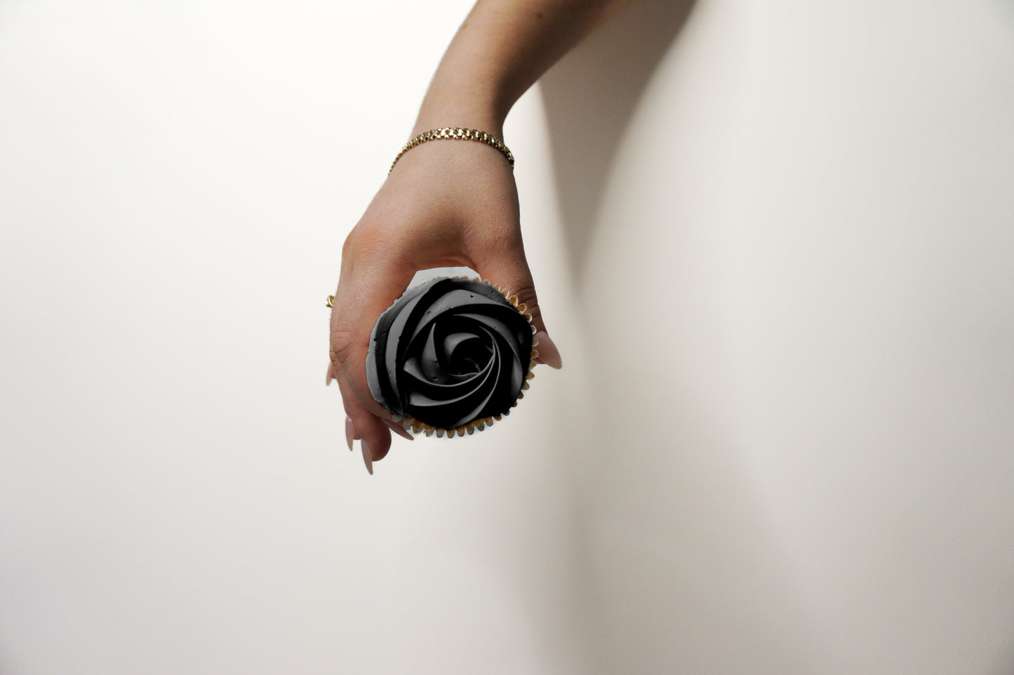 Black cupcake